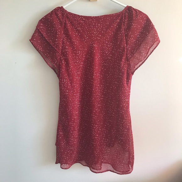Alfred Sung red blouse size XS - Picture 3 of 3